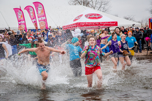 Participants of the Polar Plunge will run into the cold waters of Oneida Lake to raise money for the Special Olympics athletes of the New York region. More than 1,200 Special Olympics athletes from New York will attend the event on Sunday.             