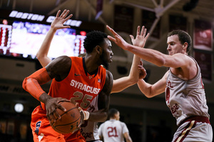 Rakeem Christmas led Syracuse this season with over 17.5 points per game and 9.1 rebounds per game.