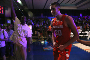 Tyler Lydon posted 16 points and 12 rebounds in Syracuse's 79-76 win over UConn in the Battle 4 Atlantis semifinals Thursday afternoon.