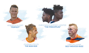 Several Syracuse men's soccer players pride themselves on their hairdos. Head coach Ian McIntyre called his players 