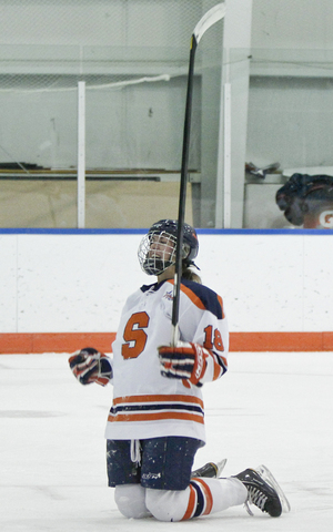 Laurie Kingsbury, an SU forward, is tied for the team lead in goals this season. But she missed every game of the five-game road trip due to a concussion.