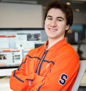 Alex Kline, a freshman broadcast and digital journalism major, is the brains behind the site the Recruit Scoop. 