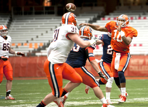 Terrel Hunt and the Orange wrapped up their last practice on Wednesday. The Christmas morning session is also Syracuse's last tune-up before taking on Minnesota in the Texas Bowl on Friday.