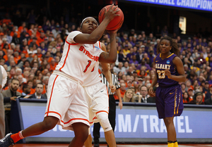 Alexis Peterson is averaging 25.3 points per game in this year's NCAA tournament.