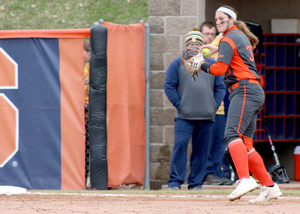 Andrea Bombace has taken notes on Corinne Ozanne for years before getting to Syracuse. Now Ozanne is teaching Bombace to fill her role. 