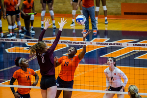 Santita Ebangwese led Syracuse with 14 kills on Friday. It wasn't enough in a five-set loss to N.C. State.