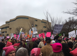 Women from the across the country traveled to Washington D.C. to march in the Women's March on Washington Saturday morning.