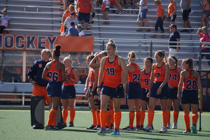 Syracuse scored in the first four minutes of the game, holding onto the lead until the end of regulation, when Louisville scored on a penalty corner.