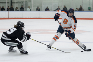 Lindsay Eastwood was one of the top-scoring rookies in College Hockey America last season.