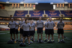 Syracuse ROTC cadets typically train three mornings per week, and participate in specialized labs.