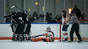 Michaela Boyle netted two of Clarkson's goals against Syracuse (pictured here against Mercyhurst) on Tuesday night in Potsdam.