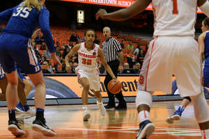 Miranda Drummond is averaging 14.8 points per game in her first year playing with the Orange.