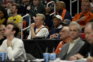 Syracuse legend Dave Bing watched from the stands as the Orange advanced to the Sweet 16.