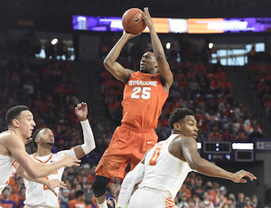 Tyus Battle finished with three rebounds in Syracuse's loss to Clemson. 