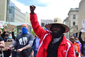 Dramar Felton is one of hundreds of community members to march with Last Chance for Change. 