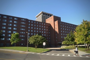 The university did not require residents of Sadler Hall to quarantine during the testing process.