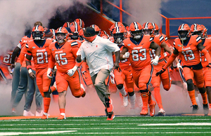 Dino Babers said on Tuesday he was more comfortable with this year’s offensive line group.