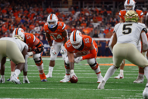 The Orange's offensive line featured Josh Illoa (pictured) with his first start of the season.