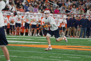 Owen Hiltz finished with a hat trick, giving him seven straight games with at least three points for the Orange.