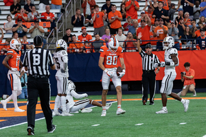 With Oronde Gadsden II sidelined, Isiah Jones stepped up catching five passes for 86 yards.