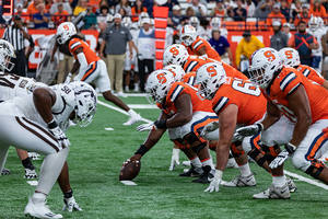 Syracuse first installed its jumbo formation at the fall training camp. Now, it's a way for new players to get on the field and for the Orange to convert short-yardage plays.