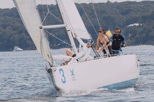 Hallie Simkins’ family has sailed at Centerport Yacht Club since the early 1980s. When the Syracuse women’s lacrosse player isn’t on the field, she's a sailing instructor and competitor.