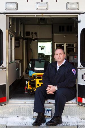 Paul Smyth, SU Emergency Medical Services manager, won the Emergency Medical Services Advisor of the Year award after several students within Syracuse University Ambulance nominated him.