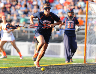 Eppler chases a ball in the Orange's attacking third.