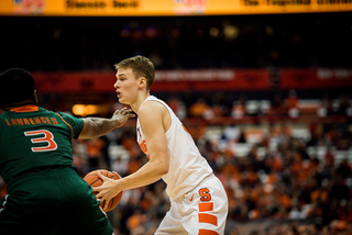 Buddy Boeheim, a freshman guard, has caught fire from deep in ACC play. He drilled three 3s and finished with 12 points to go along with two assists. 