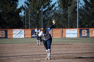 Alexa Romero recorded her 500th career strike out in the first game.